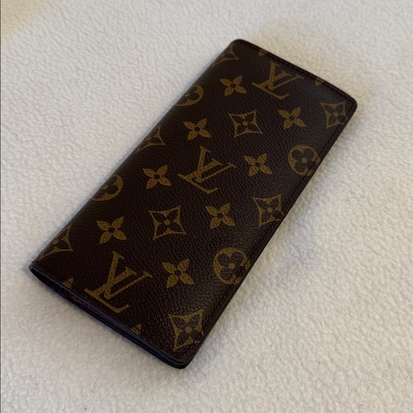 Louis Vuitton Long Wallet Monogram Portefeuille Brazza Brown - Picture 2 of 7
